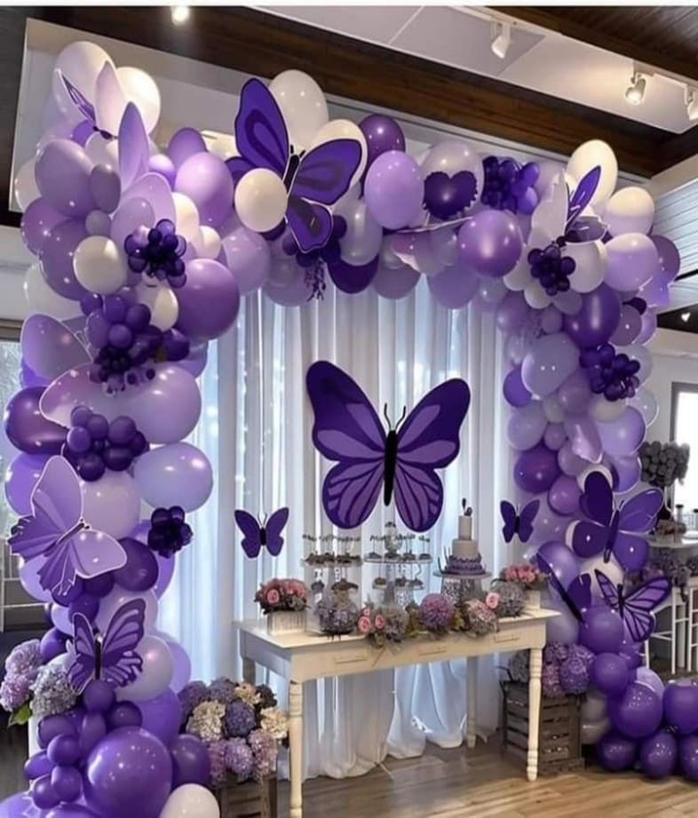 Décoration Papillon Violet